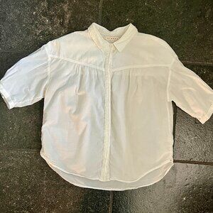 Xirena White Cotton Top L